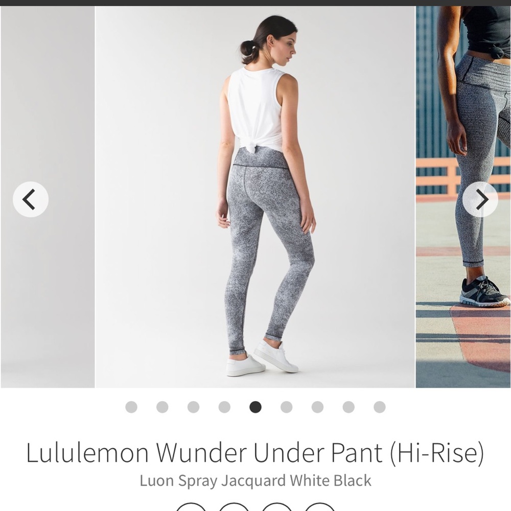 Lululemon wunder under HR/ cool racer back